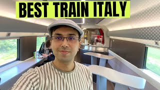 Luxury Train Travel on highspeed Trenitalia Train from Venice to Milan Italy [upl. by Kynthia]