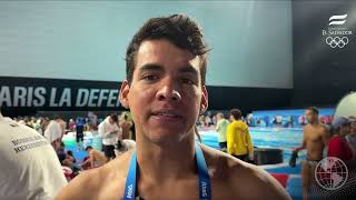 Nixon Hernández finalizó 65 en los 100m libres y acabó su participación [upl. by Eirrot]