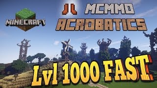 POWER LEVELING MCMMO Acrobatics  Minecraft [upl. by Lleddaw]