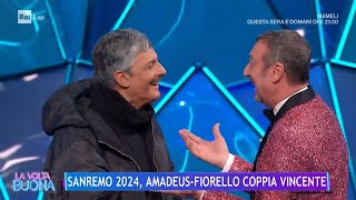 Sanremo 2024 AmadeusFiorello coppia vincente  La Volta Buona 12022024 [upl. by Carrick730]