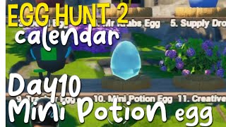 FORTNITE  EGG HUNT 2  Calendar Day10 Mini Potion Egg 525436623657 [upl. by Anairdna]