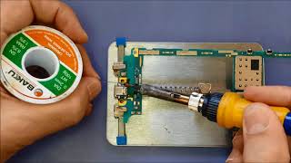 step by step SAMSUNG GALAXY GRAND PRIME CHARGING PORT REPAIR MICRO SOLDERING [upl. by Jenny895]