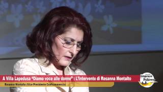 Diamo voce alle donne lintervento di Rosanna Montalto [upl. by Rehm971]