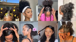 💖Easy Natural Curly hairstylestrendy hairstyles compilation 🦋✨ [upl. by Barbarese81]