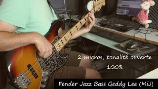 Test Fender Jazz Bass Geddy Lee MIJ [upl. by Ahsia]