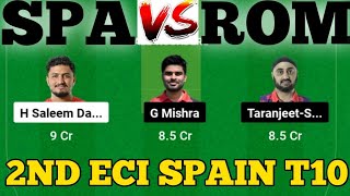 SPA vs ROM  ROM vs SPA Prediction  SPA VS ROM 2ND ECI SPAIN T10 MATCH [upl. by Amaras]