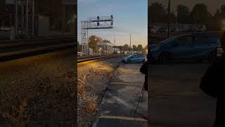 NS 8100 leads 11E through Marion at sunset [upl. by Carita]