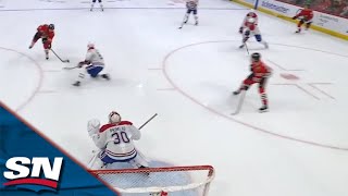 Blackhawks Bedard Spins And Sets Up Donatos Goal With Perfect Feed vs Canadiens [upl. by Adraynek456]