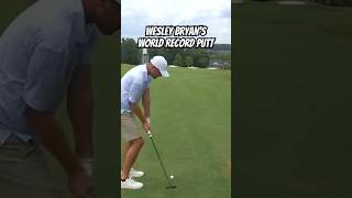 Wesley Bryan’s ⛳️ World Record Putt BryanBrosGolf [upl. by Llacam]