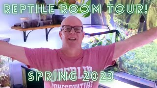 Reptile Room Tour Spring 2023 [upl. by Solrak]