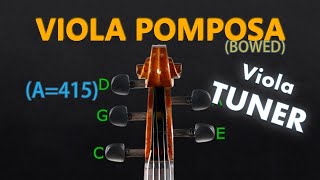 5 String Viola Tuner  Viola Pomposa Tuning Bowed A415 [upl. by Enortna]