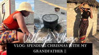 VLOG Spending Christmas at the Village  collecting wood  Chasing animals Cooking [upl. by Ettari]