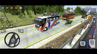 Bus simulator Indonesia New Bussid Mod Passenger Bus Driver 😲😲😲😲 Off Road Passenger Bus Drive [upl. by Nivlac]