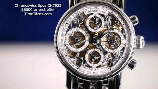 Chronoswiss Opus Stainless Steel CH 7523 [upl. by Ailimaj]