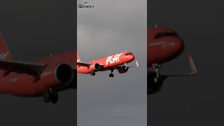 PLAY Airbus A321NEO Landing at Amsterdam Schiphol airport ytshort aviation [upl. by Haimerej]