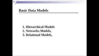 Lessons Basic Data Models of Database [upl. by Enecnarf]