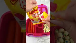 Packing School Lunch with CANDY Food Satisfying Video ASMR shorts [upl. by Yrrol]