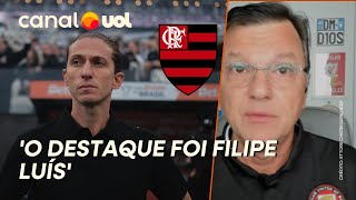 MAURO CEZAR FILIPE LUÍS FOI O PRINCIPAL PERSONAGEM DO FLAMENGO E TEVE UMA ÓTIMA SACADA [upl. by Eddana249]