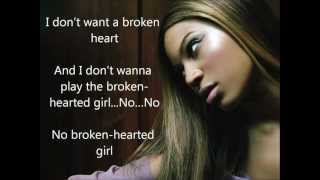 Lyrics Beyoncé  Broken hearted girl [upl. by Cris]