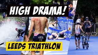 LEEDS Triathlon Highlights 2022  Race drama [upl. by Ellinehc503]