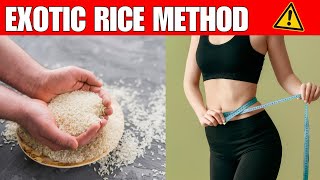 EXOTIC RICE METHOD 🛑 STEP BY STEP 🛑 RICE HACK FOR WEIGHT LOSS EXOTIC RICE METHOD FOR WEIGHT LOSS [upl. by Emmet]