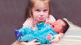 Laugh Out Loud with These Funny Newborn and Sibling Moments [upl. by Hunfredo]