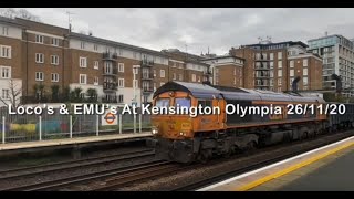 Trains At Kensington Olympia 261120 [upl. by Idette24]