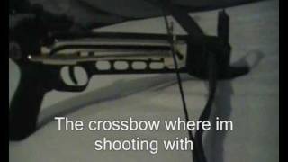 pistol crossbow onboard shooting watch how i shoot my pistol crossbow [upl. by Misak]