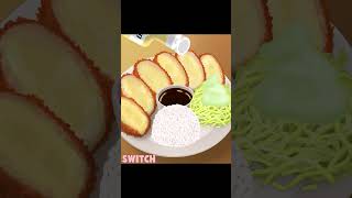 Cooking Cheese Tonkatsu ASMR Shorts [upl. by Woods]