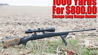 Savage 65 Creedmoor Long Range Hunter Review 1000 Yards On A Budget [upl. by Tennes]