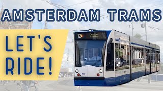 Lets ride Amsterdam Trams My birthday is today 🥳 [upl. by Toni]