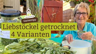 4 Möglichkeiten getrocknetes Liebstöckel  Maggikraut in der Küche zu verwenden  Vorratshaltung [upl. by Inoue]