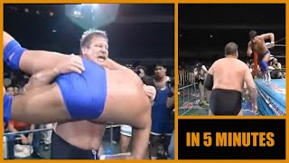 Stan Hansen vs Jun Akiyama 9394 in 5 MINUTES [upl. by Wait]