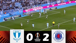 Malmö FF vs Rangers FC 02  UEFA Europa League 202425  Match Highlights [upl. by Cressler692]