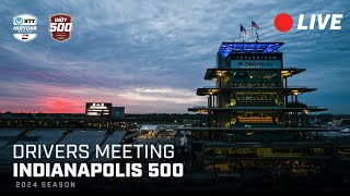 The 108th Indianapolis 500 presented by Gainbridge Public Drivers Meeting [upl. by Erreid292]