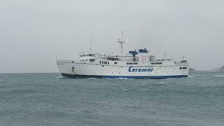 CAREMAR FAUNO  IN ARRIVO NEL PORTO DI PROCIDA CON MARE AGITATO  10022024 [upl. by Xavier]