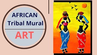 DIY Mural Art on canvas Shilpkar clay ArtKomali Arts [upl. by Jacob]