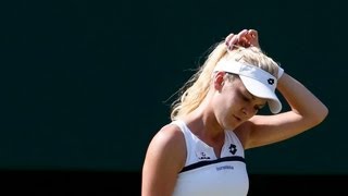 Radwńska przegrała w półfinale Wimbledonu [upl. by Adnohsar]