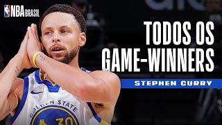 TODOS OS 10 GAMEWINNERS DE STEPHEN CURRY NA CARREIRA [upl. by Swirsky]