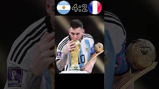 Argentina vs france 42 final world cup 2022 penalty shout  highlights football youtube shorts [upl. by Ettennej]