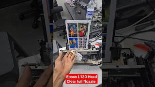 Epson L130 printer best quality Photo Head Clear full Nozzle Epson printersupport [upl. by Montana]