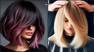 Top 30 Stacked Bob Haircuts andHairstyles with Bangs For WomenTrending In 2024 [upl. by Kopaz]