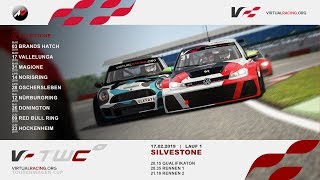 Assetto Corsa  VR TWC  Lauf 1  Silverstone  virtualracingorg [upl. by Ymereg]