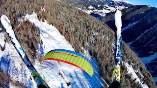 Traumhafte skimo hike and fly mit airdesign Ufo2  Ultental  Südtirol [upl. by Dang]