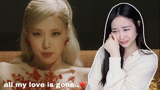 BLACKPINK ROSÉ  Gone official MV  REAKTION [upl. by Enyleve]