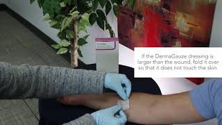 How to Apply DermaRites DermaGauze Wound Dressing [upl. by Nwahsak]