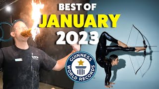 Best World Records of January 2023  Guinness World Records [upl. by Lladnek]