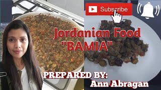 Ann Abragan  How To Cook Simple Bamia okra [upl. by Aicilra]