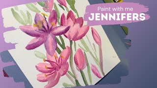 Painting Jennifers in Gouache [upl. by Llirpa]