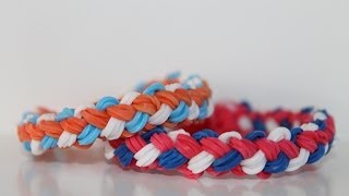 Rainbow Loom Nederlands Double Braid armband [upl. by Yenolem284]